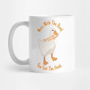 Combative Trumpet Goose Mug